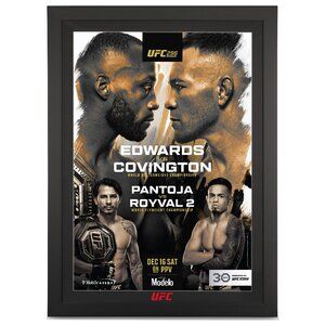 UFC 296 Edwards Vs Covington Autographed Poster_  166